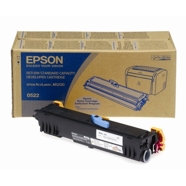 Original Epson C13S050522 / 0522 Toner-Kit schwarz return program, 1.800 Seiten