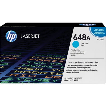 Original HP CE261A / 648A Tonerkartusche cyan, 11.000 Seiten