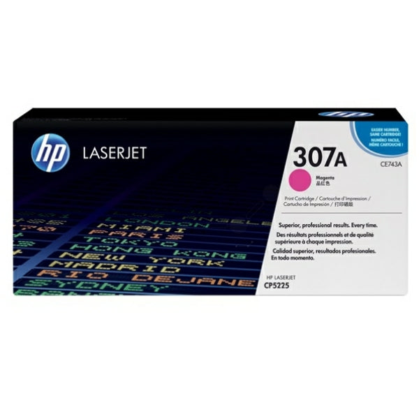 Original HP CE743A / 307A Tonerkartusche magenta, 7.300 Seiten
