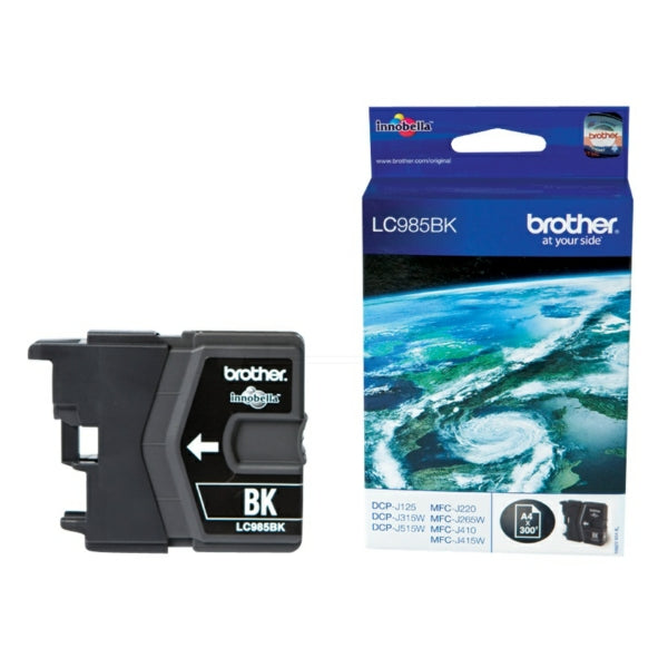 Original Brother LC-985BK Tintenpatrone schwarz, 300 Seiten, Inhalt 9 ml