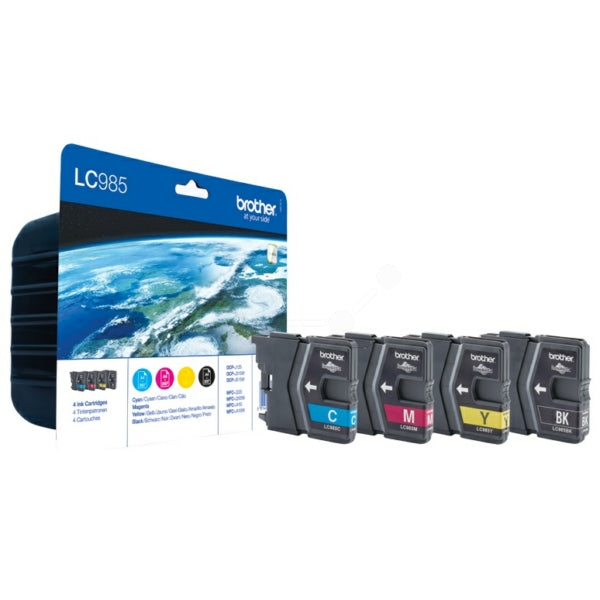 Original Brother LC-985VALBPDR Tintenpatrone MultiPack Bk,C,M,Y Blister Acustic Magnetic, Inhalt 300pg + 3x260pg