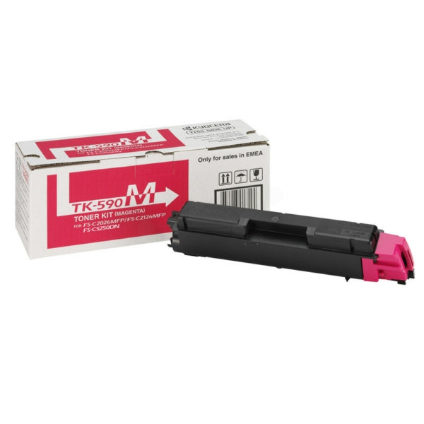 Original Kyocera 1T02KVBNL0 / TK-590 M Toner-Kit magenta, 5.000 Seiten