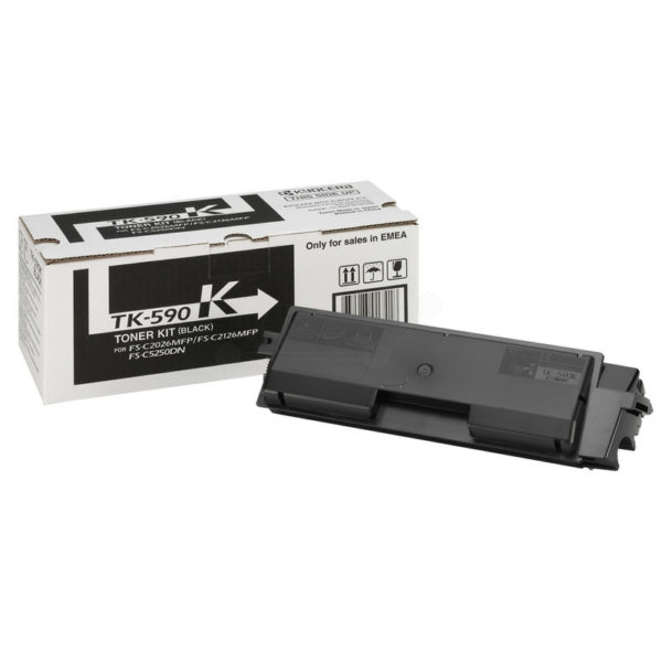 Original Kyocera 1T02KV0NL0 / TK-590 K Toner-Kit schwarz, 7.000 Seiten
