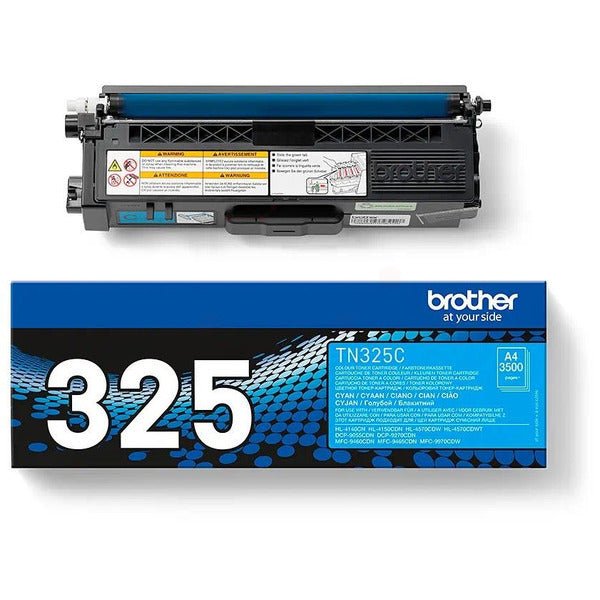 Original Brother TN-325C Toner cyan High-Capacity, 3.500 Seiten