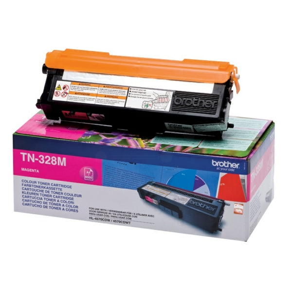Original Brother TN-328M Toner magenta extra High-Capacity, 6.000 Seiten