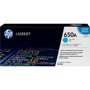 Original HP 650A / CE271A Toner cyan · 15.000 Seiten