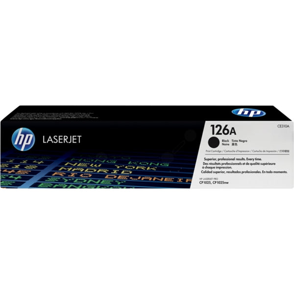 Original HP CE310A / 126A Toner schwarz, 1.200 Seiten