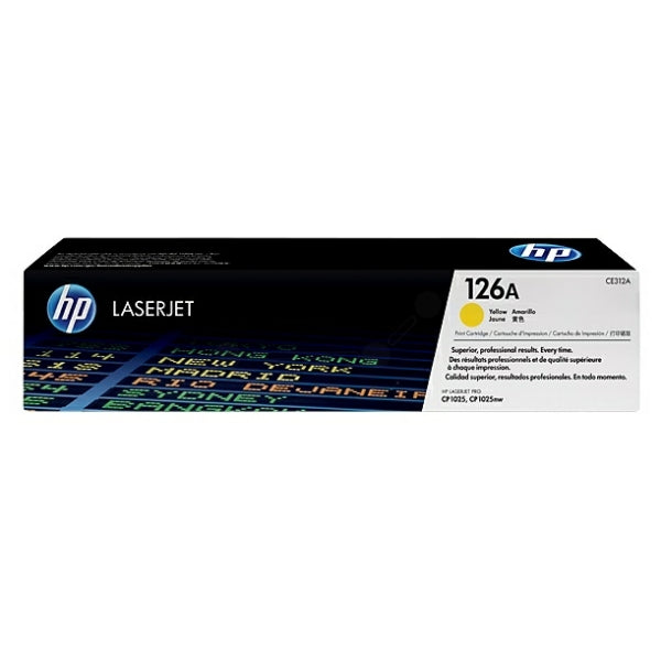 Original HP CE312A / 126A Toner gelb, 1.000 Seiten