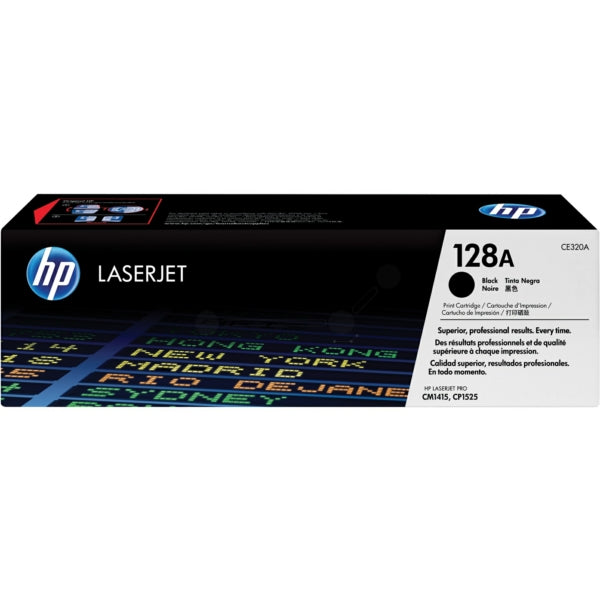 Original HP CE320A / 128A Toner schwarz, 2.000 Seiten