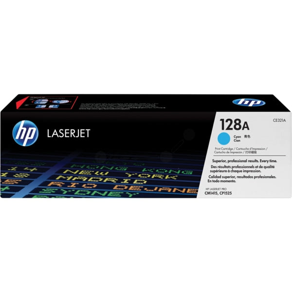 Original HP CE321A / 128A Toner cyan, 1.300 Seiten