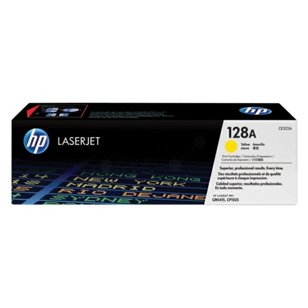 Original HP CE322A / 128A Toner gelb, 1.300 Seiten