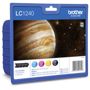 Original Brother LC-1240 Tintenpatrone 4er-Set Bk,C,M,Y