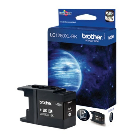 Original Brother LC-1280XLBK Tintenpatrone schwarz High-Capacity, 2.400 Seiten