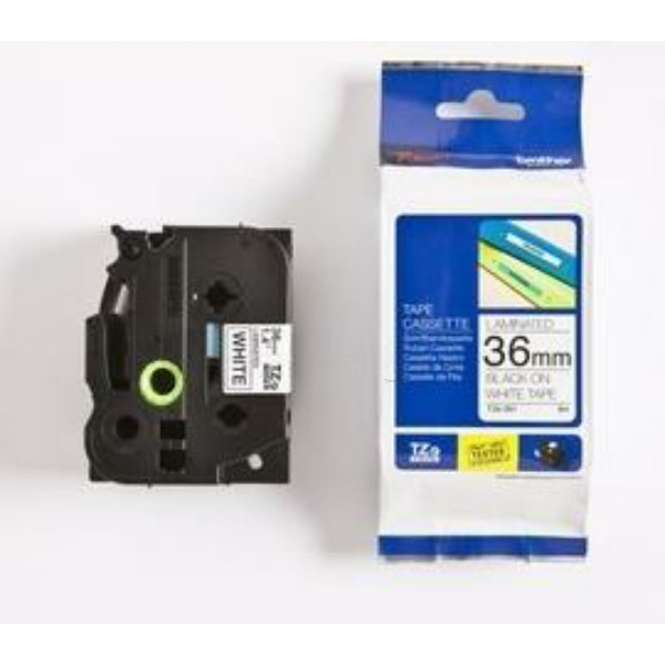 Original Brother TZE-261 DirectLabel schwarz auf weiss Laminat 36mm x 8m