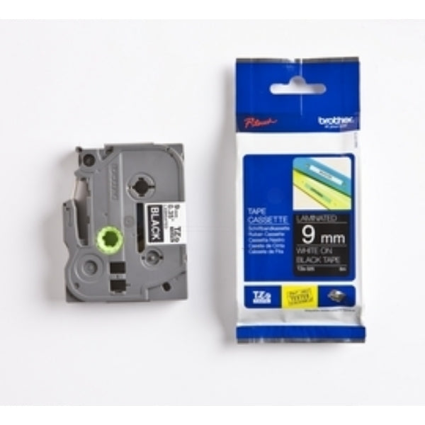 Original Brother TZE-325 DirectLabel weiss auf schwarz Laminat 9mm x 8m