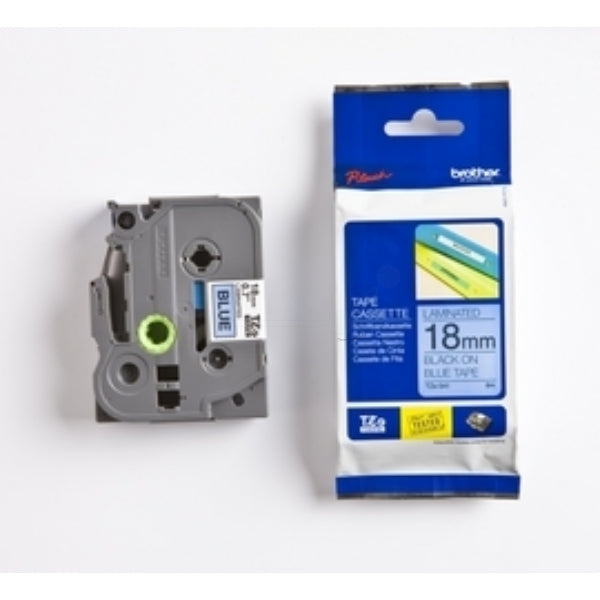 Original Brother TZE-541 DirectLabel schwarz auf blau Laminat 18mm x 8m