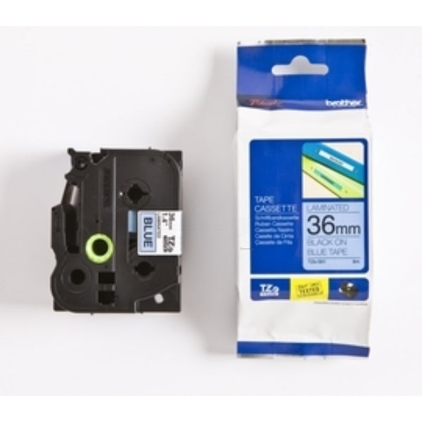 Original Brother TZE-561 DirectLabel schwarz auf blau Laminat 36mm x 8m
