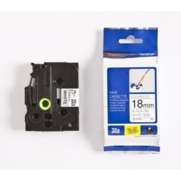 Original Brother TZE-FX241 DirectLabel schwarz auf weiss Laminat 18mm x 8m