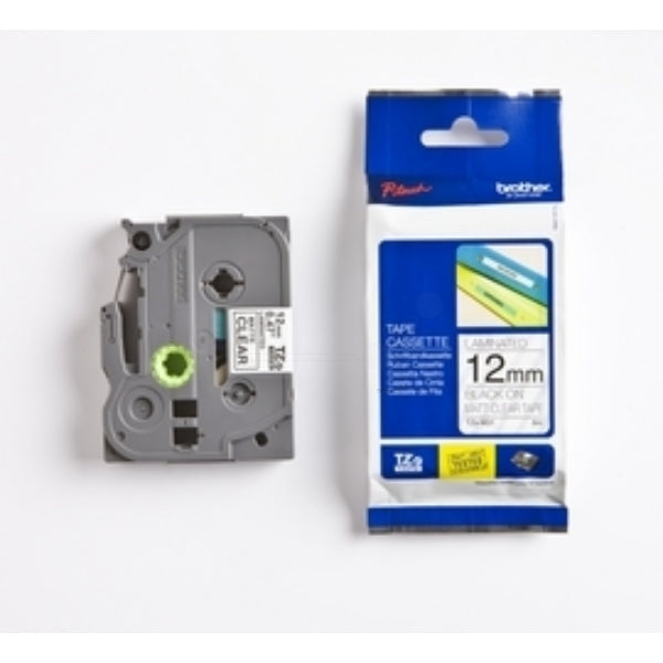 Original Brother TZE-M31 DirectLabel schwarz auf matt Transparent Laminat 12mm x 8m