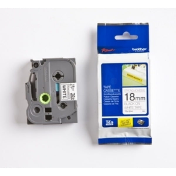 Original Brother TZE-S241 DirectLabel schwarz auf weiss extra stark Laminat 18mm x 8m