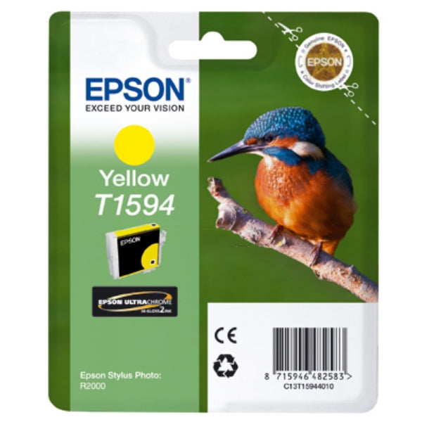 Original Epson C13T15944010 / T1594 Tintenpatrone gelb, Inhalt 17 ml