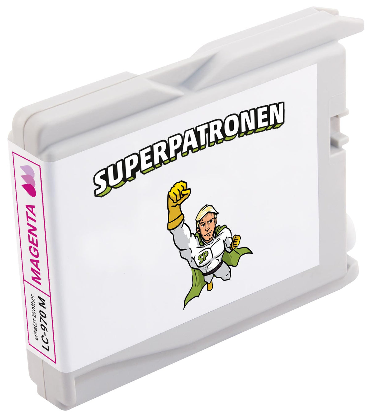 Kompatibel für Brother LC-1000M,LC-970M Tintenpatrone magenta, 900 Seiten, Inhalt 10 ml