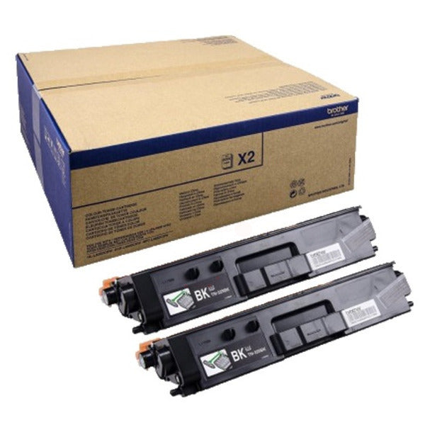 Original Brother TN-329BKTWIN Toner-Kit schwarz extra High-Capacity Doppelpack, 6.000 Seiten, Inhalt VE=2
