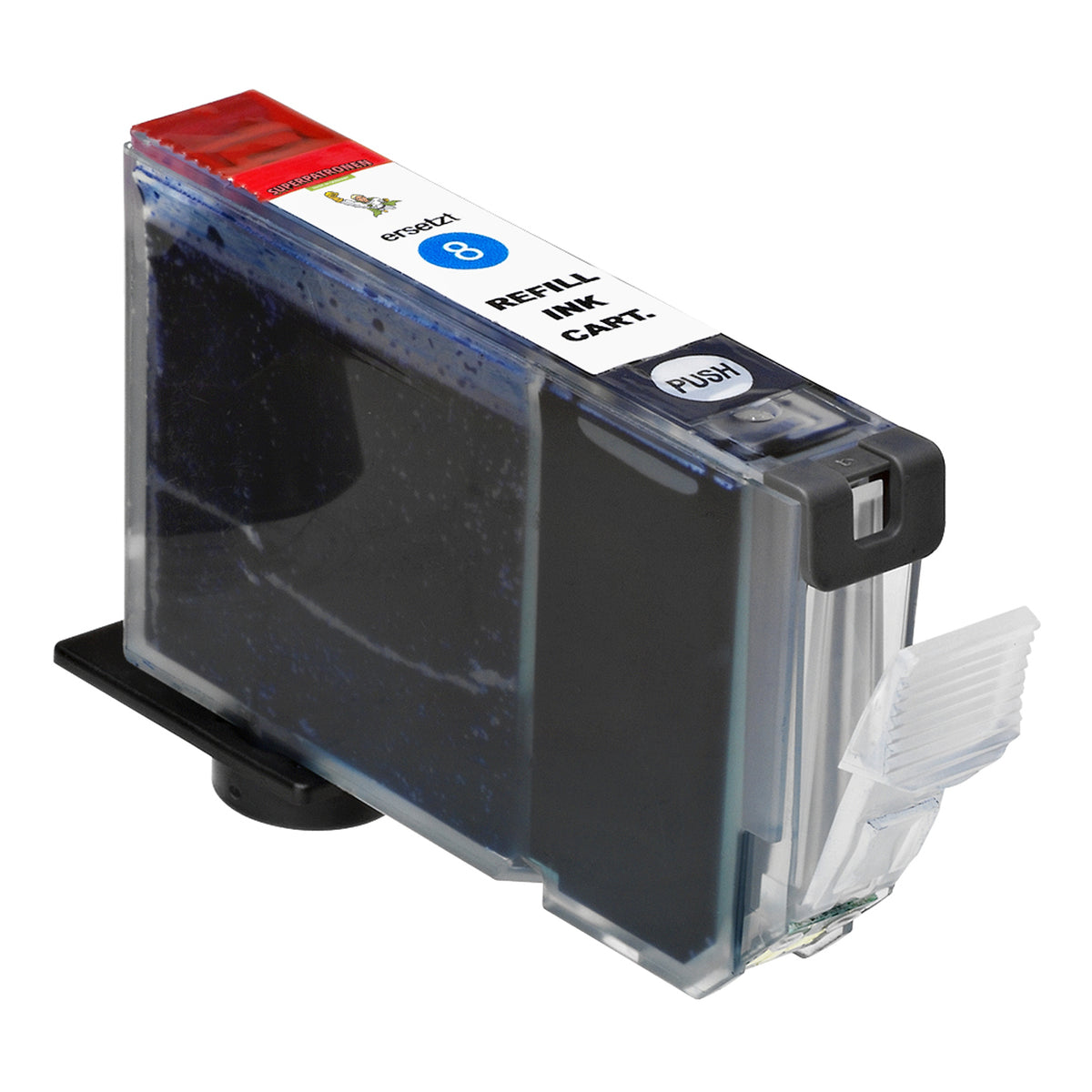 Kompatibel für Canon 0621B001 / CLI-8 C Tintenpatrone cyan, 420 Seiten, Inhalt 13 ml