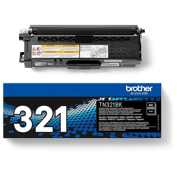 Original Brother TN-321BK Toner-Kit schwarz, 2.500 Seiten