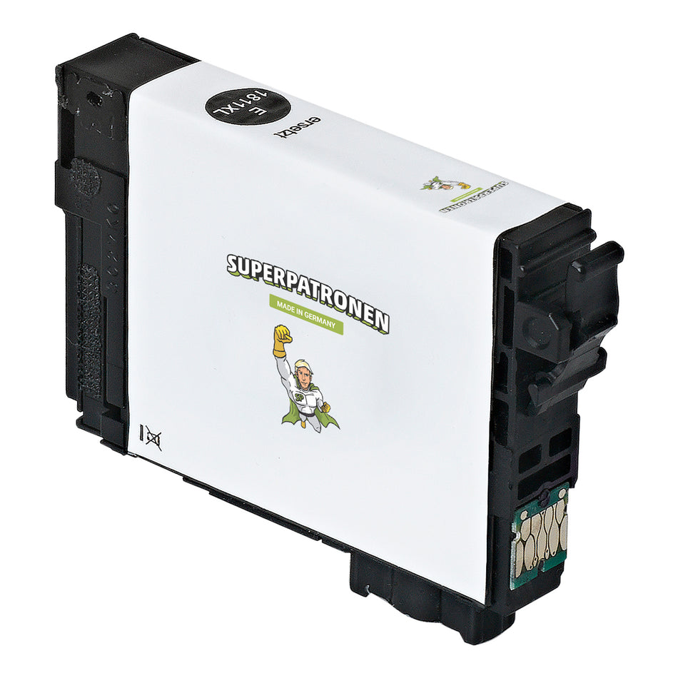 Kompatibel für Epson C13T18114010 / 18XL Tintenpatrone schwarz, 470 Seiten, Inhalt 12 ml