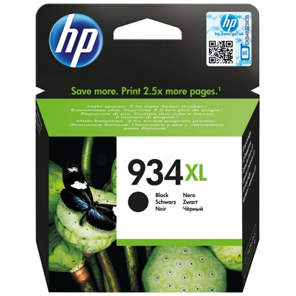 Original HP C2P23AE / 934XL Tintenpatrone schwarz High-Capacity, 1.000 Seiten, Inhalt 25,5 ml