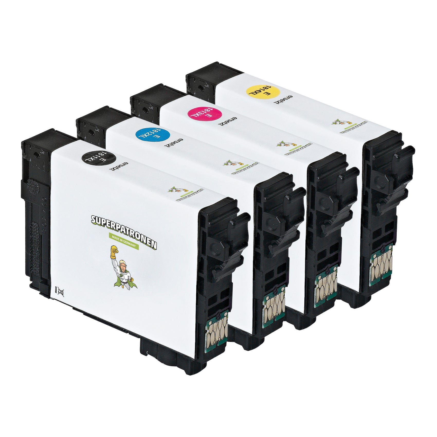 Kompatibel für Epson C13T18164010 / 18XL Tintenpatrone MultiPack Bk,C,M,Y, Inhalt 4 x 6,6ml