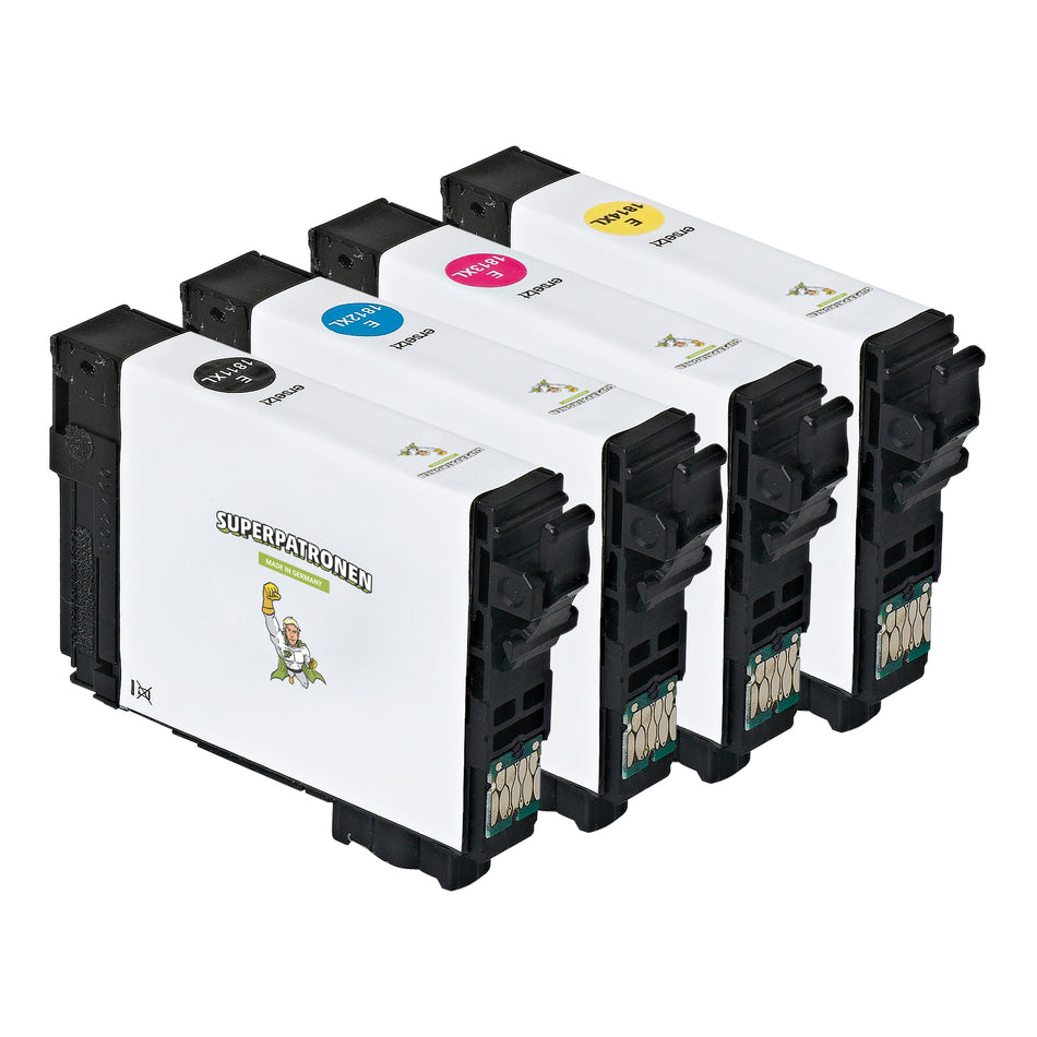 Kompatibel für Epson C13T18164010 / 18XL Tintenpatrone MultiPack Bk,C,M,Y, Inhalt 4 x 6,6ml