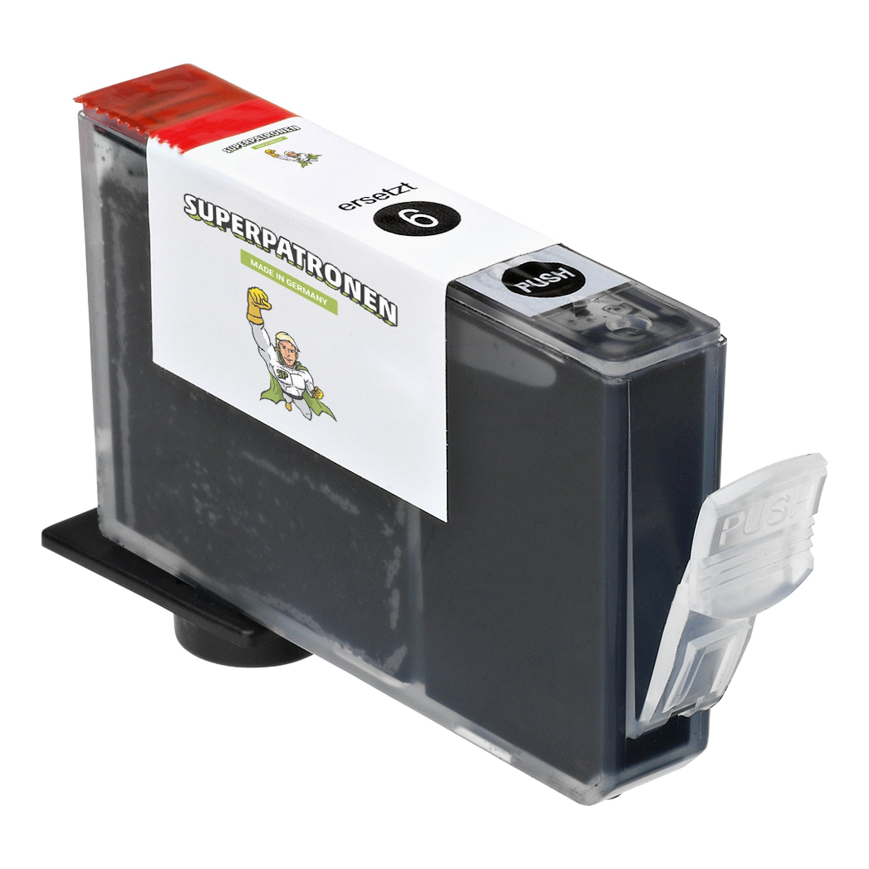 Kompatibel für Canon 4705A002 / BCI-6 BK Tintenpatrone schwarz, 210 Seiten, Inhalt 15 ml