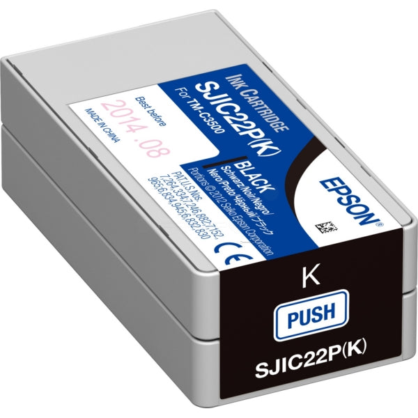 Original Epson C33S020601 / SJI-C-22-P-(K) Tintenpatrone schwarz, Inhalt 33 ml