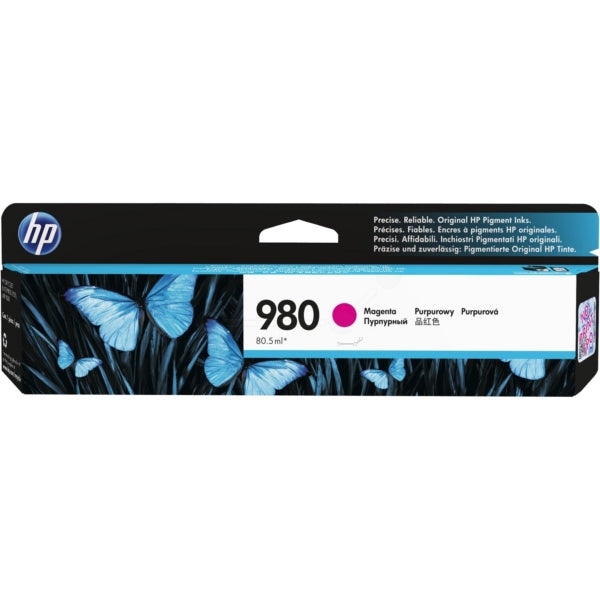 Original HP D8J08A / 980 Tintenpatrone magenta, 6.600 Seiten, Inhalt 80,5 ml