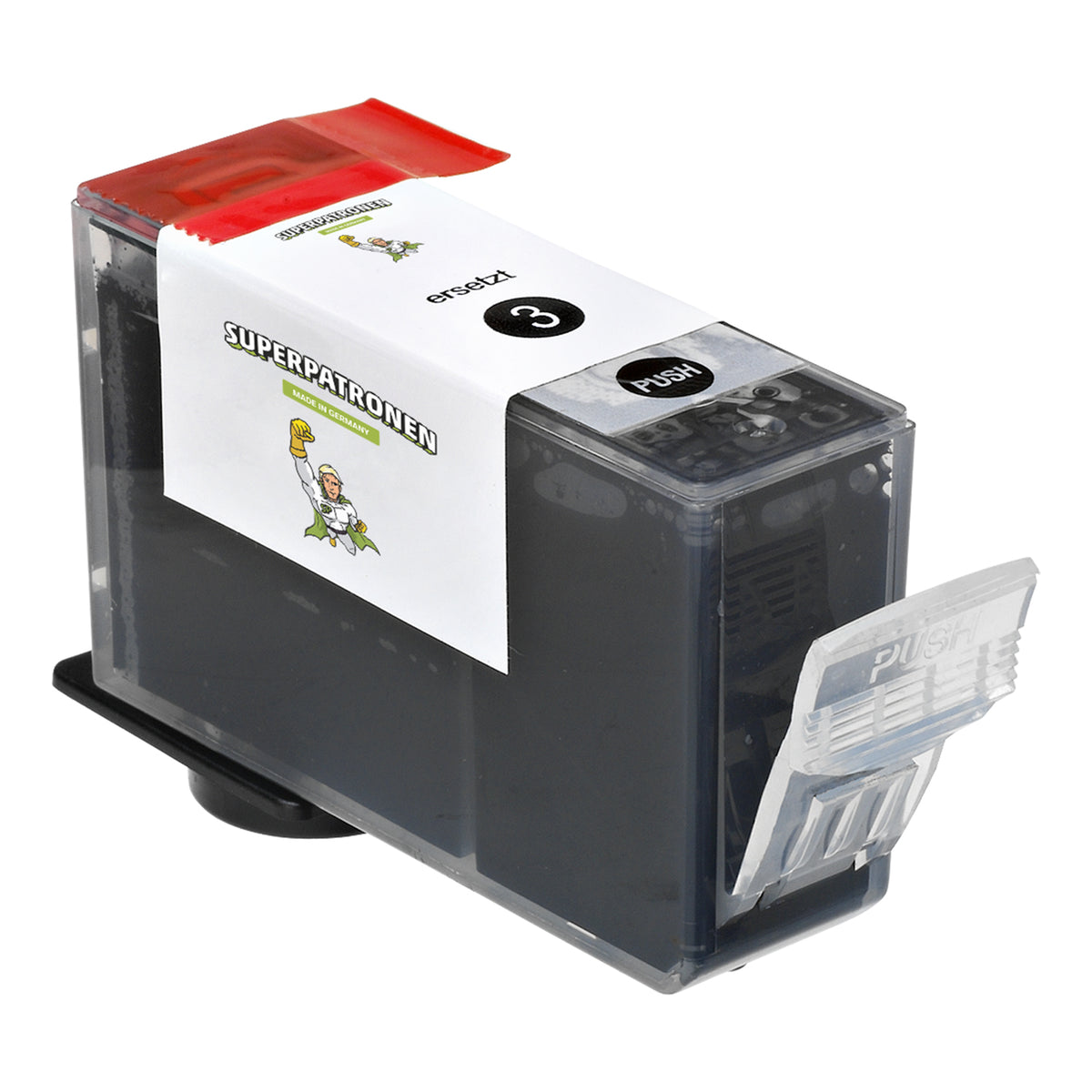 Kompatibel für Canon 4479A002 / BCI-3 EBK Tintenpatrone schwarz, 500 Seiten, Inhalt 30 ml