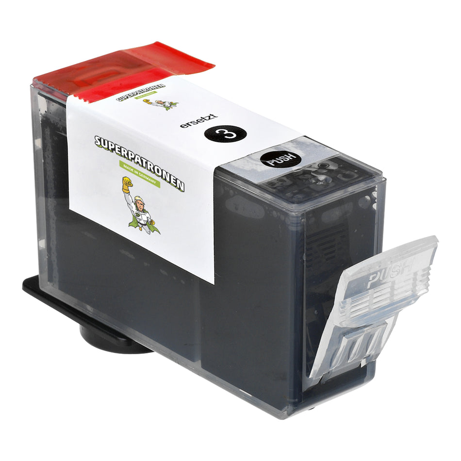 Kompatibel für Canon 4479A002 / BCI-3 EBK Tintenpatrone schwarz, 500 Seiten, Inhalt 30 ml