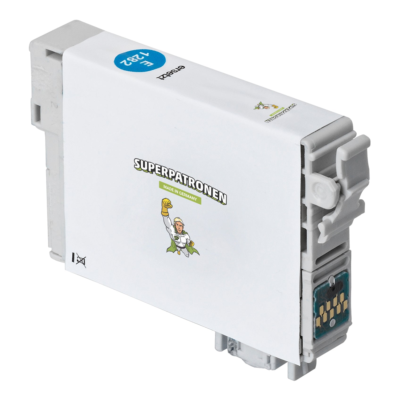 Kompatibel für Epson C13T12824011 / T1282 Tintenpatrone cyan, 175 Seiten, Inhalt 7,5 ml