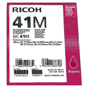 Original Ricoh 405763 / GC-41 M Gelkartusche magenta