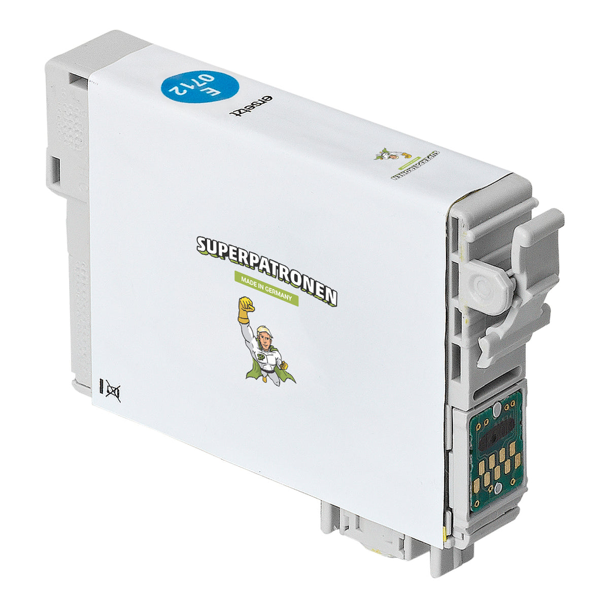 Kompatibel für Epson C13T07124011 / T0712 Tintenpatrone cyan, 345 Seiten, Inhalt 7,5 ml