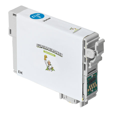 Kompatibel für Epson C13T07124011 / T0712 Tintenpatrone cyan, 345 Seiten, Inhalt 7,5 ml