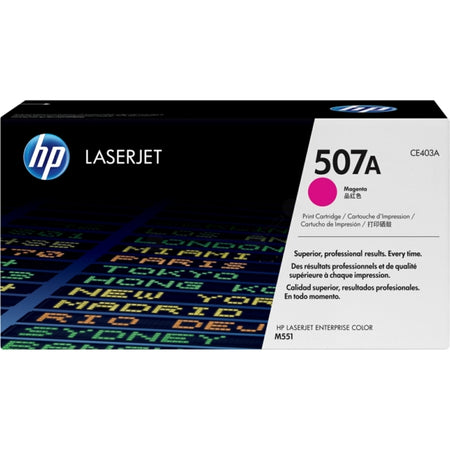 Original HP CE403A / 507A Tonerkartusche magenta, 6.000 Seiten
