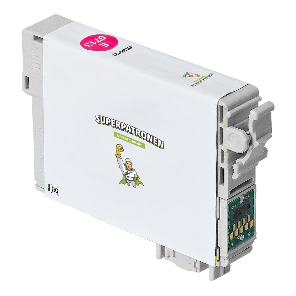 Kompatibel für Epson C13T07134011 / T0713 Tintenpatrone magenta, 250 Seiten, Inhalt 7,5 ml