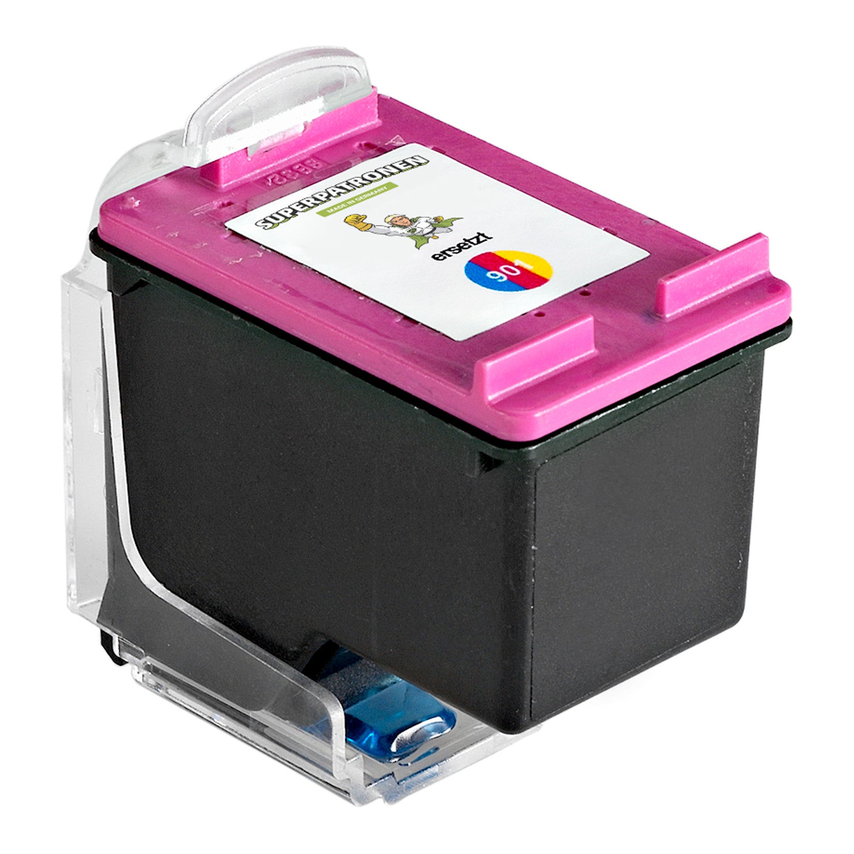 Kompatibel für HP CC656AE / 901 Tintenpatrone color Doppelpack, 360 Seiten, Inhalt 21 ml, VE=2