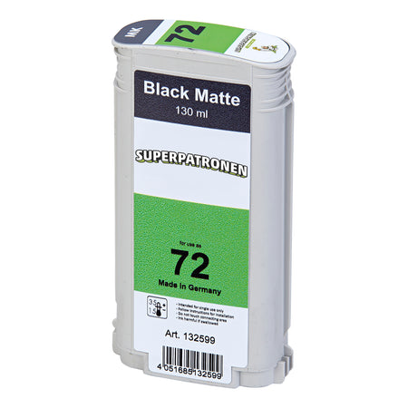 Kompatibel für HP C9403A / 72 Tintenpatrone schwarz matt, Inhalt 130 ml