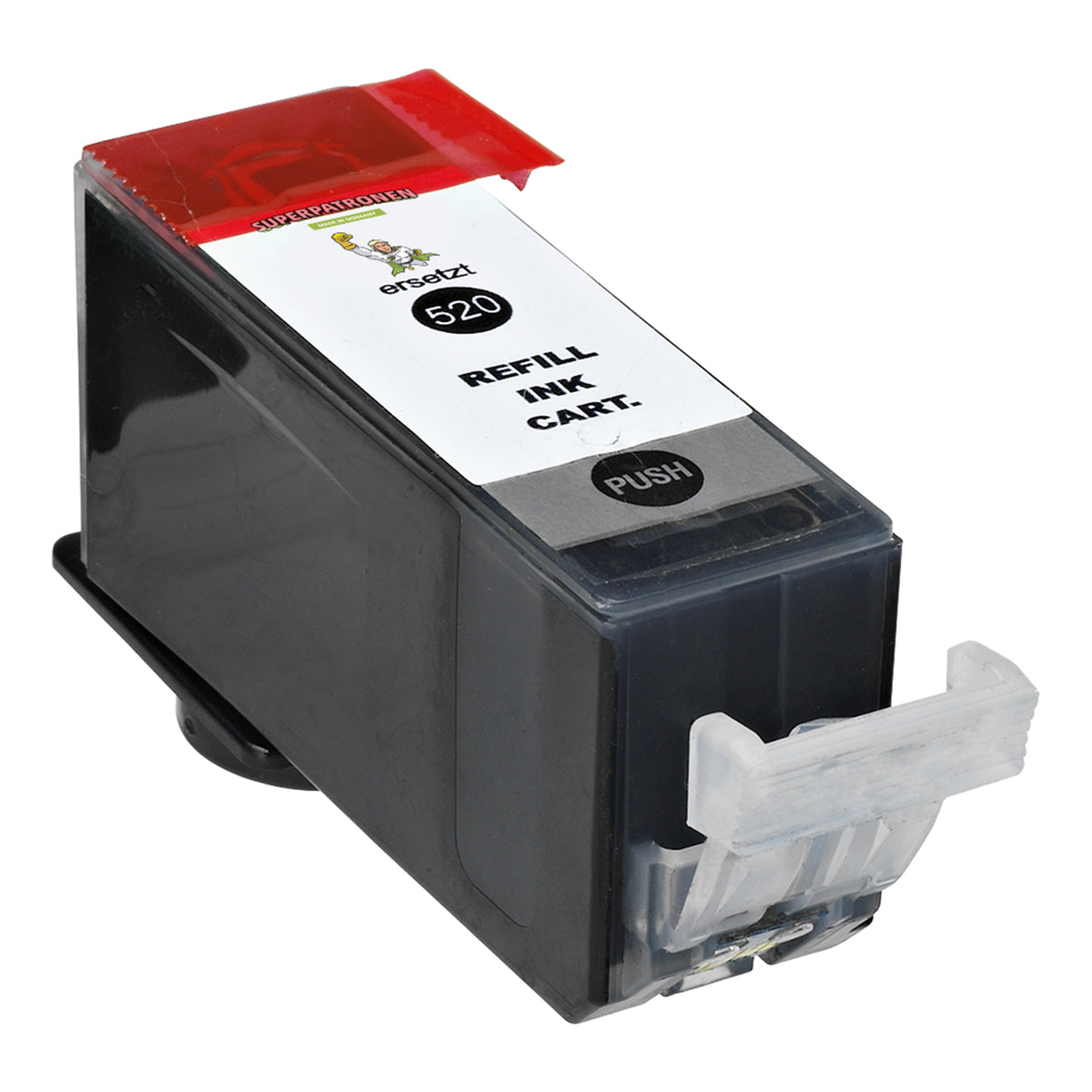 Kompatibel für Canon 2932B001 / PGI-520 PGBK Tintenpatrone schwarz pigmentiert, 320 Seiten, Inhalt 19 ml