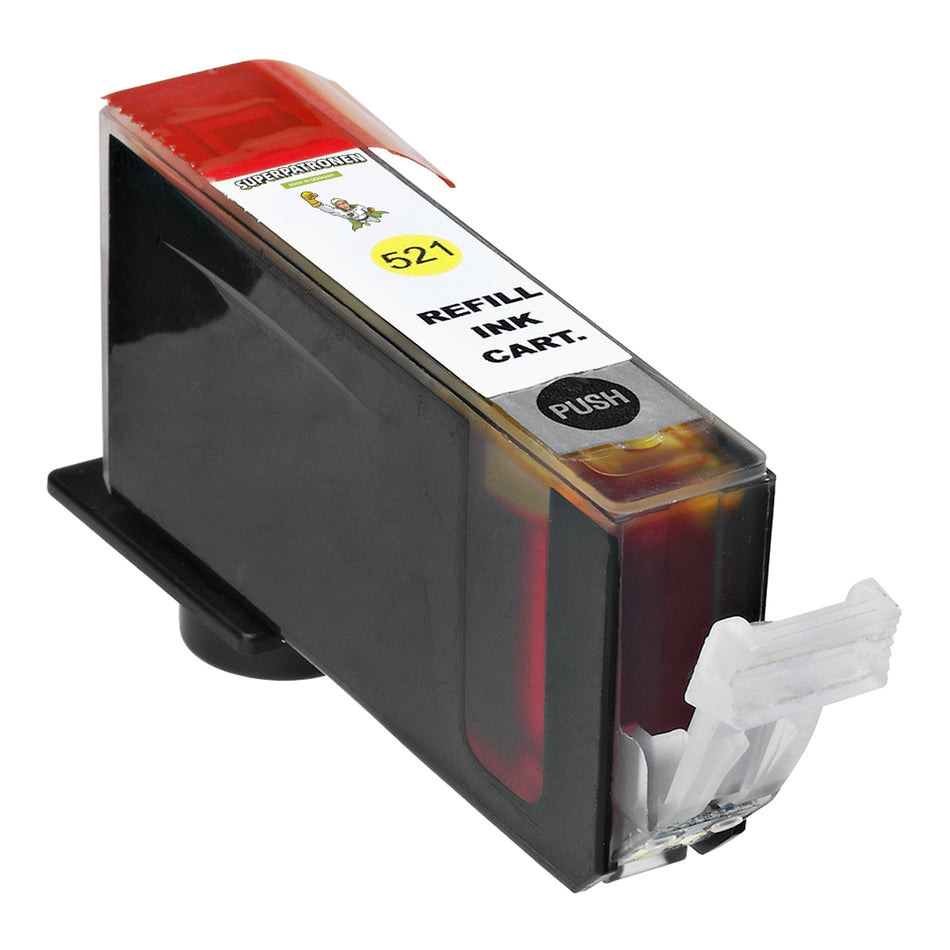 Kompatibel für Canon 2936B001 / CLI-521 Y Tintenpatrone gelb, 475 Seiten, Inhalt 9 ml