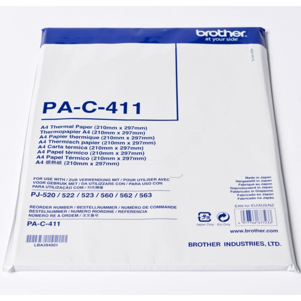 Original Brother PA-C411 Thermo-Transfer-Papier DIN A4, 100 Seiten