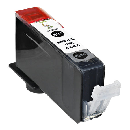 Kompatibel für Canon 2933B001 / CLI-521 BK Tintenpatrone schwarz foto, 1.250 Seiten, Inhalt 9 ml